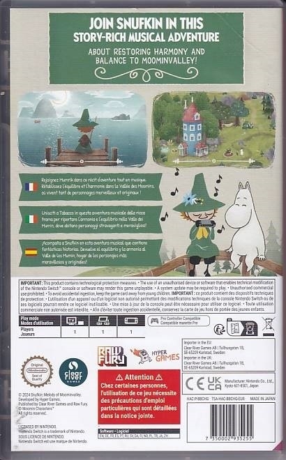 Snufkin Melody of Moominvalley - Nintendo Switch (A Grade) (Genbrug)